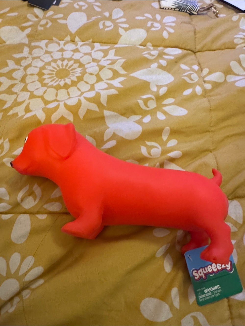 Jumbo red dog squishy